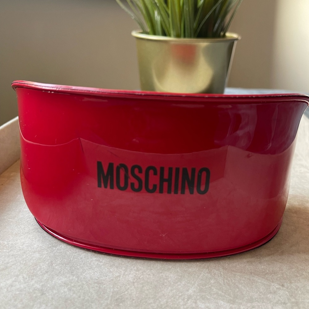 Moschino Glossy Red Sunglasses Case